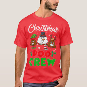 Weihnachts-Scheißhaufen-Crew Kacka-Emoji T-Shirt