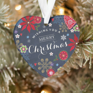 Weihnachts-Schiefertafel mit individuellem Foto    Ornament