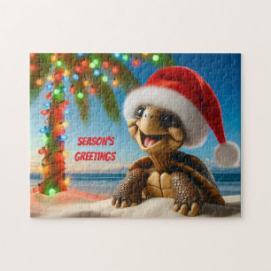 Weihnachts-Schildkröte Puzzle