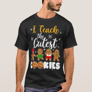 Weihnachts-Schlafanzug für Lehrer Ich unterrichte T-Shirt