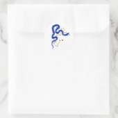 Weihnachts-Schlangen-Aufkleber Runder Aufkleber (Tasche)