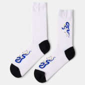 Weihnachts-Schlangencrew-Socken Socken (Linkes Detail)