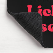 Weihnachts-Schlecker nicht selbst ablecken Lustige Mousepad (Ecke)