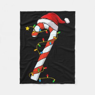 Weihnachts-Schlecker-Stab Santa Xmas Kinder Kleink Fleecedecke