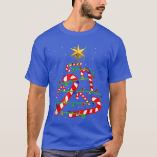 Weihnachts-Schlecker-Stange Lustiger Weihnachtsbau T-Shirt