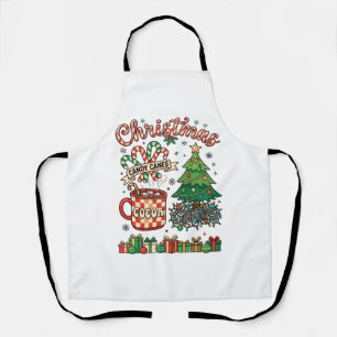 Weihnachts-Schleifen-Kakao-Chaos-Baum-Tasse-Gesche Schürze
