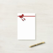Weihnachts-Schleifen-Post-it-Notes-Geschenk Post-it Klebezettel (Auf Schreibtisch)