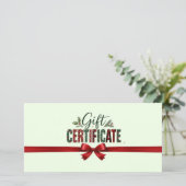 Weihnachts-Schleifen-Script-QR-Code-Geschäftszerti (Stehend Vorderseite)