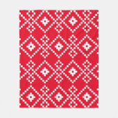 Weihnachts Schlichter Pullover Fleecedecke (Vorderseite)