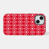 Weihnachts Schlichter Pullover iPhone 15 Hülle (Rückseite (Horizontal))