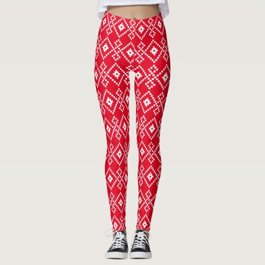 Weihnachts Schlichter Pullover Leggings (Vorderseite)