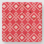 Weihnachts Schlichter Pullover Steinuntersetzer (Vorderseite)