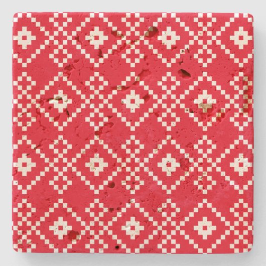 Weihnachts Schlichter Pullover Steinuntersetzer (Vorderseite)