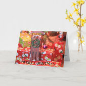 Weihnachts-Schließkarte Karte (Gelbe Blume)