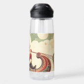 Weihnachts-Schlitten-Wasserflasche Trinkflasche (Rückseite)