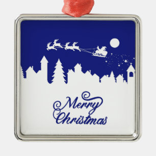 Weihnachts-Schlittenfahrt Ornament Aus Metall