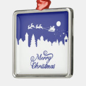 Weihnachts-Schlittenfahrt Ornament Aus Metall (Links)