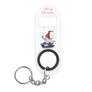 Weihnachts-Schlüsselanhänger Flasche Opener Gnome  Mini Flaschenöffner