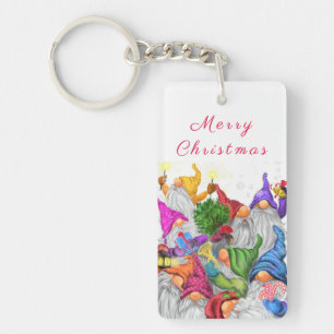 Weihnachts-Schlüsselanhänger-Geschenk Gnomes Party Schlüsselanhänger