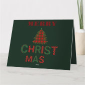 Weihnachts-Schlüsselanhänger Karte (Rückseite)