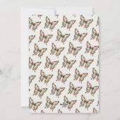 Weihnachts-SchmetterlingsfamilienFoto Feiertagskarte (Rückseite)