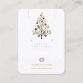 Weihnachts Schmuck Display Wasserfarben Baum TMF26 Visitenkarte (Vorderseite)