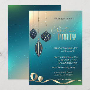 Weihnachts-Schmuck-Firma Weihnachtsfeier Einladung
