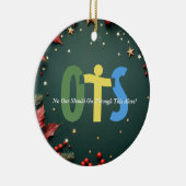 Weihnachts-Schmuck für Organspenden-Bewusstsein Keramik Ornament (Rechts)