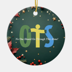 Weihnachts-Schmuck für Organspenden-Bewusstsein Keramik Ornament