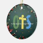 Weihnachts-Schmuck für Organspenden-Bewusstsein Keramik Ornament (Links)