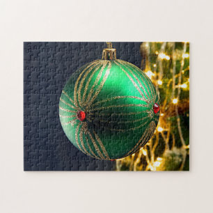 Weihnachts-Schmuck-Lichter-Bokeh-Puzzle Puzzle
