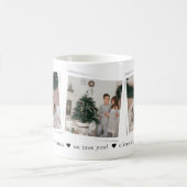 Weihnachts-Schnappschüsse 3 Foto Personalisiertes Kaffeetasse (Mittel)