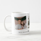 Weihnachts-Schnappschüsse 3 Foto Personalisiertes Kaffeetasse (Links)
