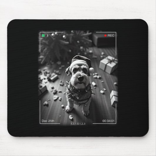 Weihnachts-Schnauzer auf Kamera erwischt Mousepad (Vorne)