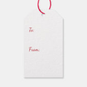 Weihnachts Schnauzer Hunde Geschenkanhänger (Rückseite)