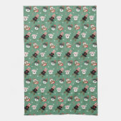 Weihnachts Schnauzer Hunde Geschirrtuch (Vertikal)