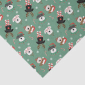 Weihnachts Schnauzer Hunde Seidenpapier (Detail)