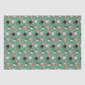 Weihnachts Schnauzer Hunde Seidenpapier (Vorderseite)