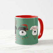 Weihnachts Schnauzer Hunde Tasse (VorderseiteRechts)