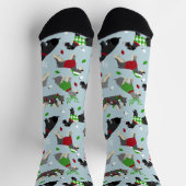 Weihnachts Schnauzer Socken (Oben)