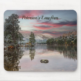 Weihnachts-Schnee-Landschaft Business Mousepad