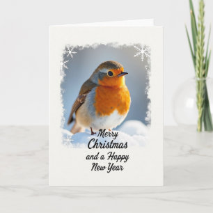 Weihnachts-Schnee-Vogel-Karte Karte