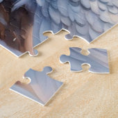 Weihnachts Schneeauschale, rosa Blume. Puzzle (Seite)