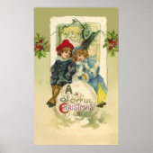 Weihnachts-Schneeballeposter Poster (Vorne)