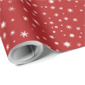 Weihnachts-Schneedecke Geschenkpapier (Rolleneckpunkt)