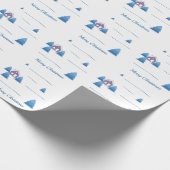 Weihnachts-Schneedecke Geschenkpapier (Ecke)