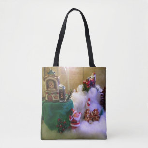 Weihnachts-Schneedorf AllOverPrint-Tasche Tasche