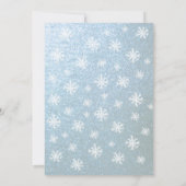 Weihnachts-Schneeflocke Einladung (Rückseite)