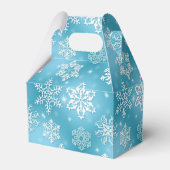 Weihnachts-Schneeflocke Geschenkschachtel (Rückseite)