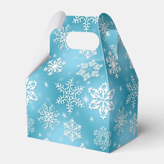 Weihnachts-Schneeflocke Geschenkschachtel (Vorderseite)